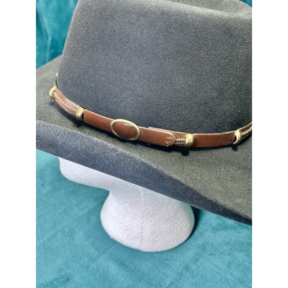 EUC Akubra The Boss Western Cowboy Hat Imperial Quality Pure Fur Felt 56 Outback - Picture 8 of 16